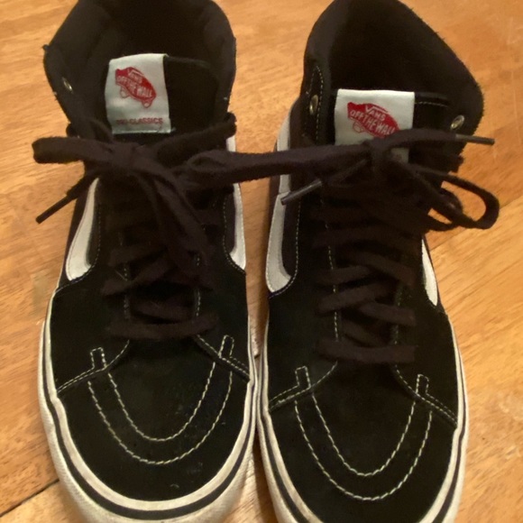 Vans Pro high top suede & canvas sneakers sz 10.5 - Picture 3 of 16